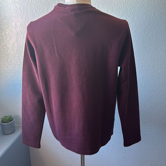 Banana Republic Men's Textured Double Knit Crew Pullover, Rust, Size Small, NWT - Picture 3 of 11